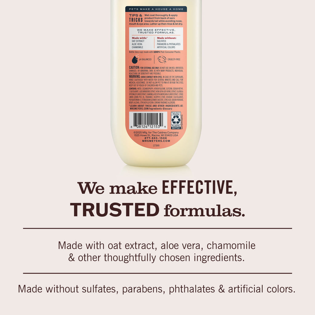 Home Care White Peach 3-in-1 Dog Shampoo