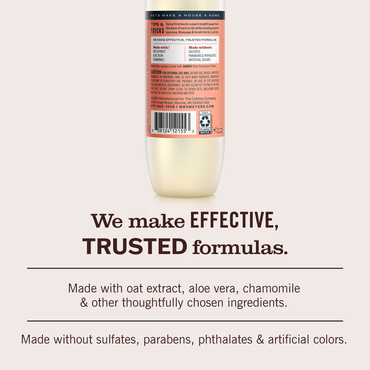 Home Care White Peach Dog Deodorizing Spritz