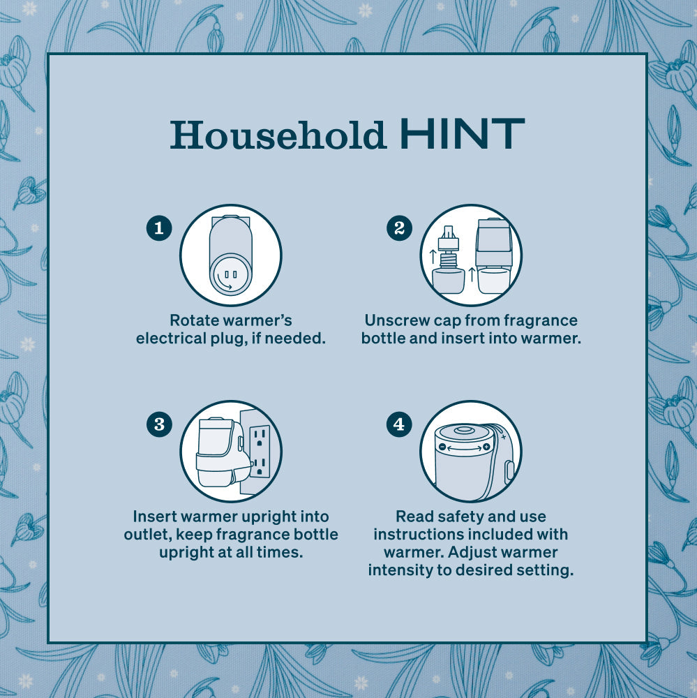 Home Care Snowdrop Plug In Scented Oil Refill, 2-Pack