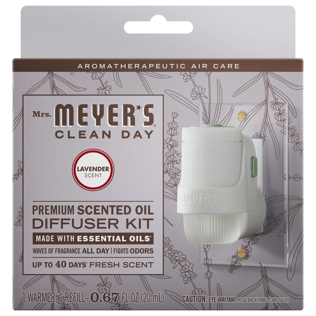 Lavender Plug In Scented Oil Warmer With Refill - Home Care