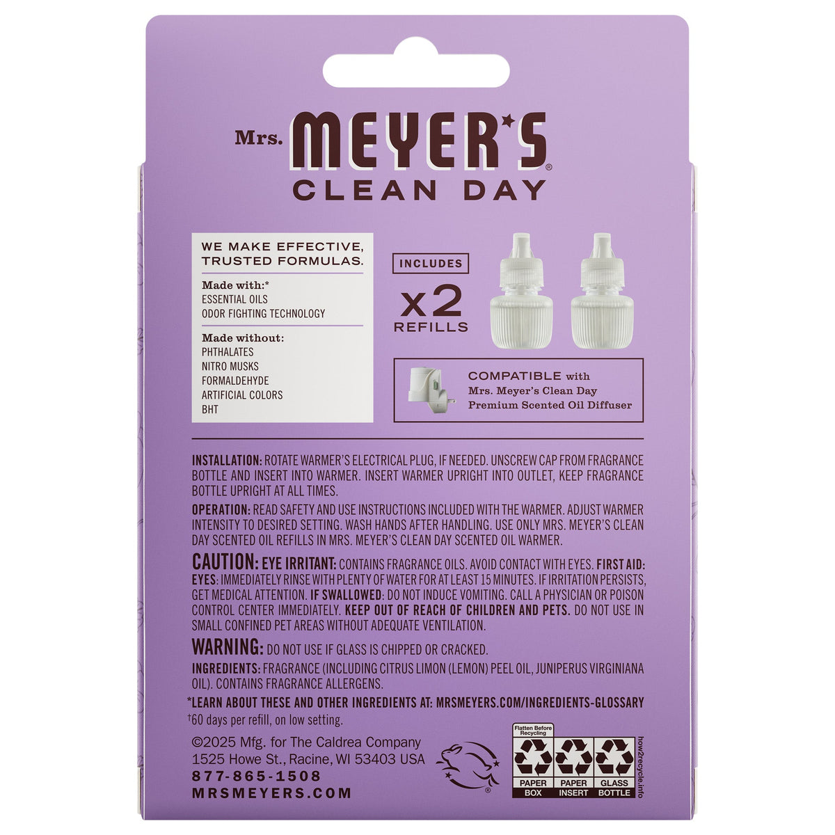 Compassion Flower Plug In Scented Oil Refill, 2-Pack - Home Care