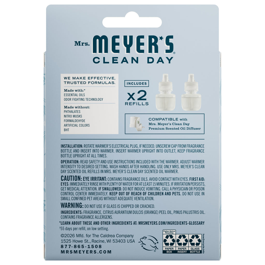 Home Care Snowdrop Plug In Scented Oil Refill, 2-Pack