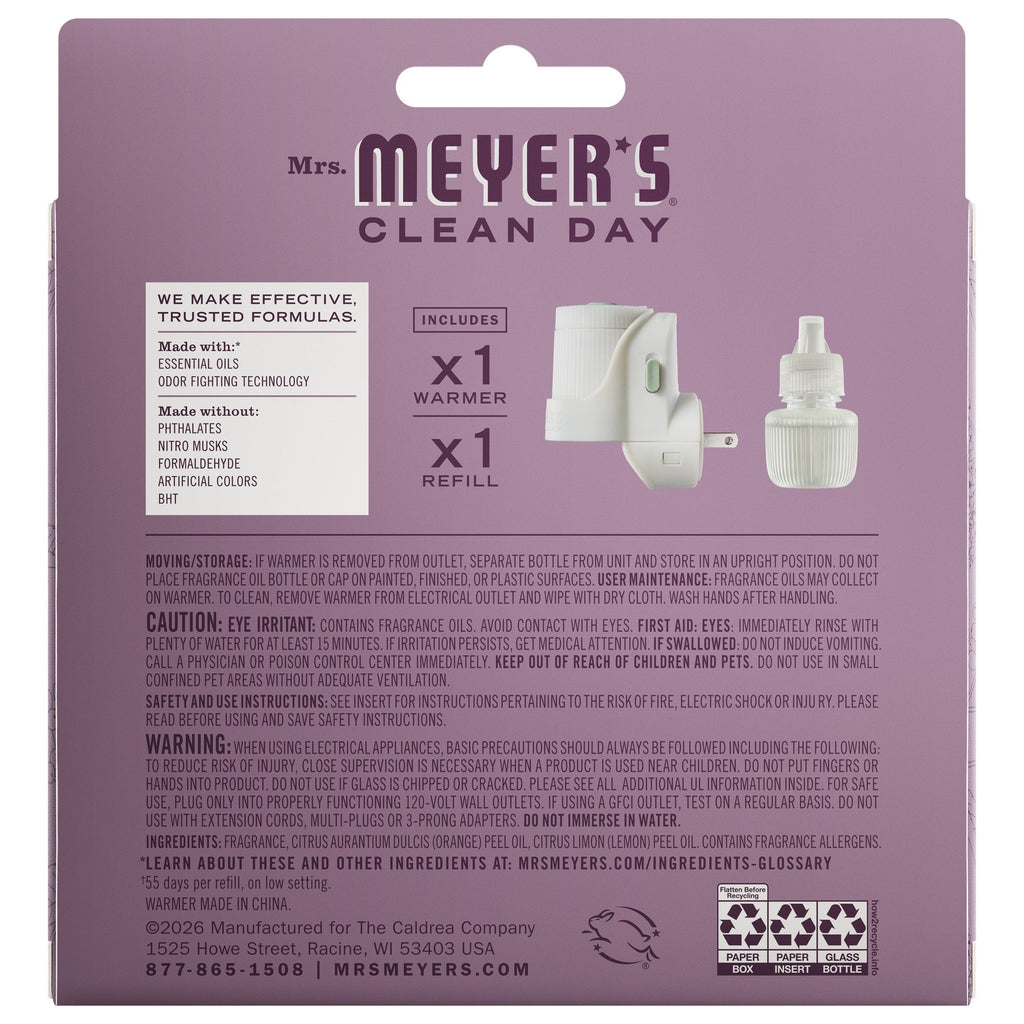 Home Care Elderberry Plug In Scented Oil Warmer With Refill