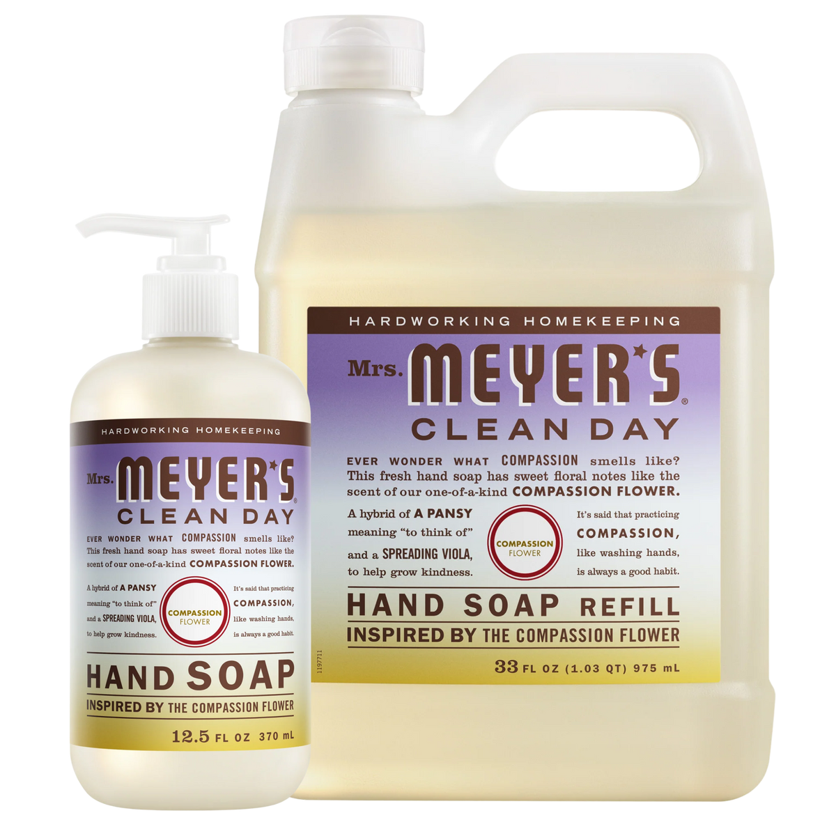 Compassion Flower Liquid Hand Soap & Refill Set - Home Care