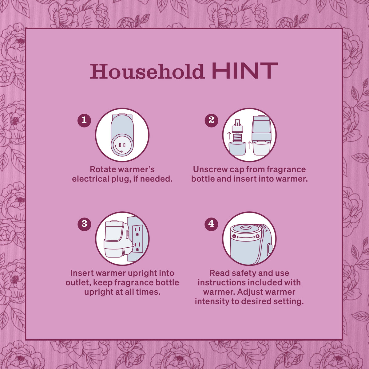 Home Care Peony Plug In Scented Oil Refill, 2-Pack