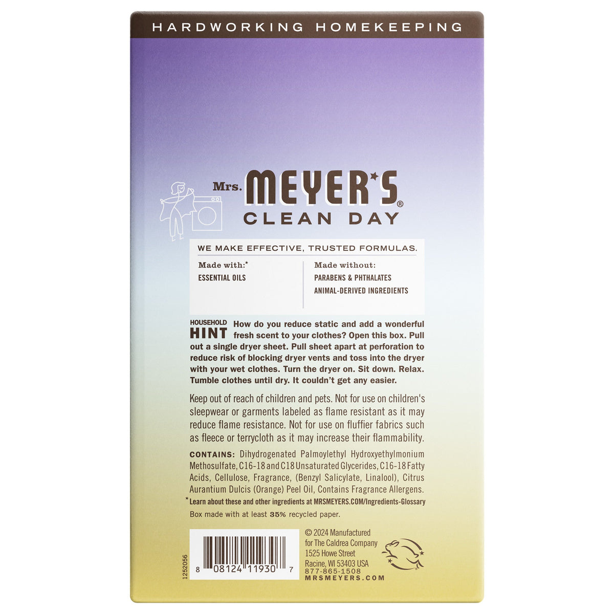 Home Care Compassion Flower Dryer Sheets