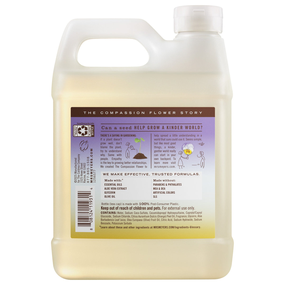 Home Care Compassion Flower Liquid Hand Soap Refill