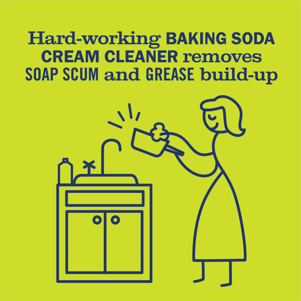 Home Care Lemon Verbena Baking Soda Cream Cleaner - 16 oz